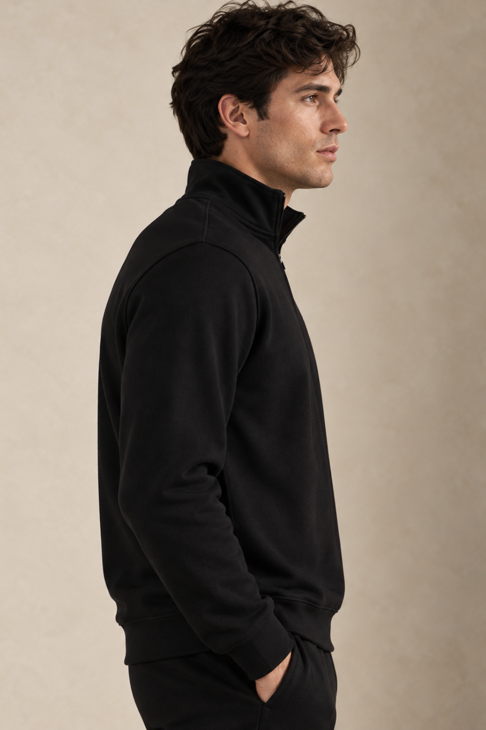 PIMA HALF ZIP PULLOVER