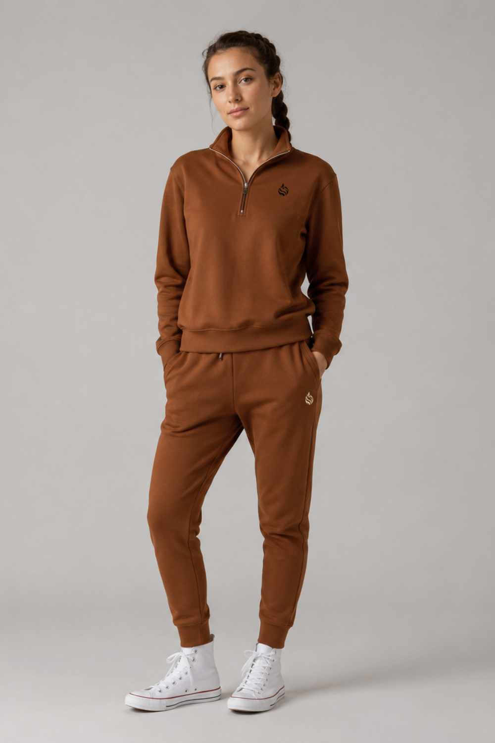PIMA HALF ZIP PULLOVER