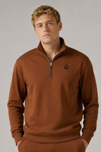 PIMA HALF ZIP PULLOVER