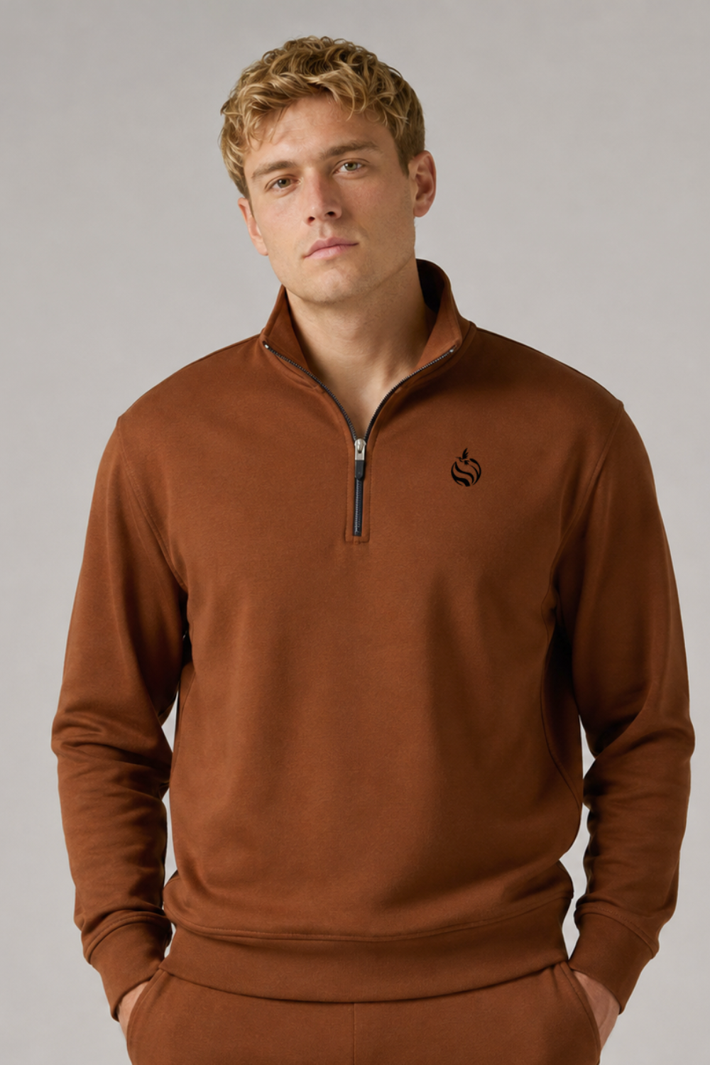 PIMA HALF ZIP PULLOVER