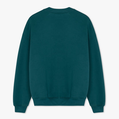 Teal Crewneck Back