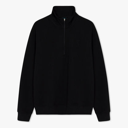 Front of black half zip