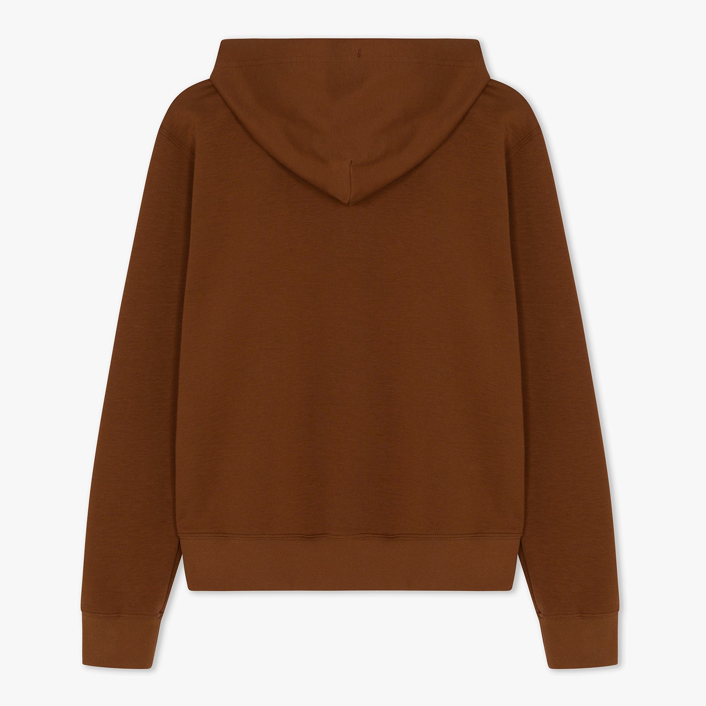 Back of brown hoodie