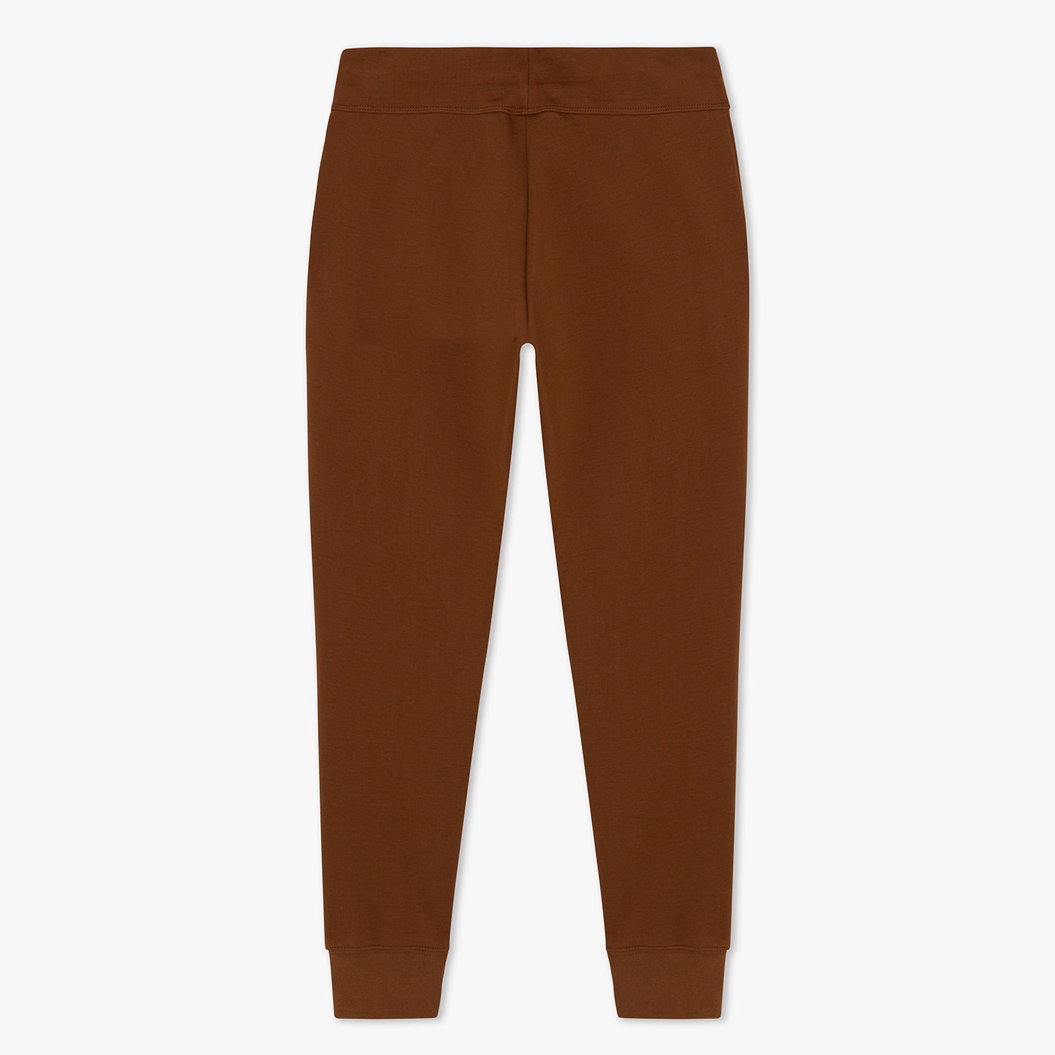 Back of brown joggers