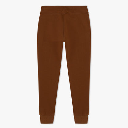 Back of brown joggers