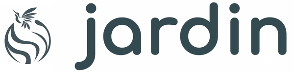 Jardin bird logo and Jardin word